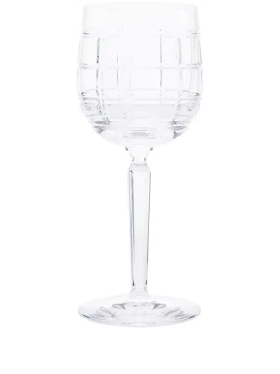 Polo Ralph Lauren Hudson Plaid Wine Glass In Neutrals