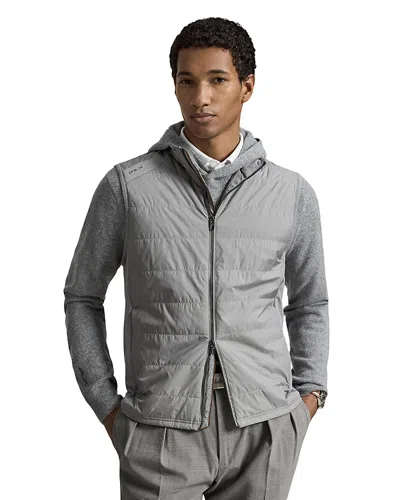 Polo Ralph Lauren Hybrid Full Zip Vest In Gray