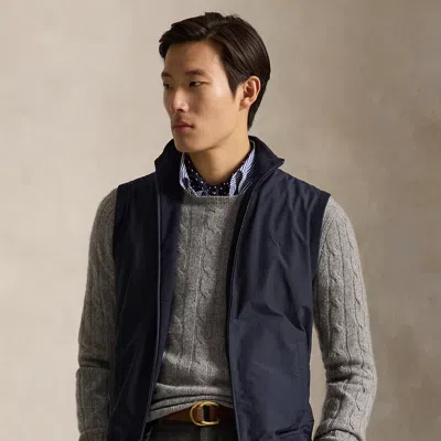 Polo Ralph Lauren Hybrid Mockneck Sweater Vest In Navy Combo