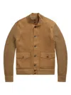 Polo Ralph Lauren Hybrid Panelled Jacket In Brown