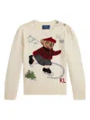 Polo Ralph Lauren Ralph Lauren Polo Bear Crewneck Sweater In Neutral