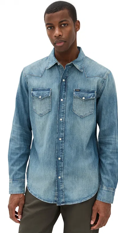 Polo Ralph Lauren Rl Icon Shrt-long Sleeve-sport Shirt In Blue