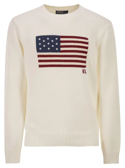 Polo Ralph Lauren Iconic Flag Shirt In Multi