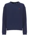 Polo Ralph Lauren Iconic Pony-embroidered Cotton Sweatshirt In Blue