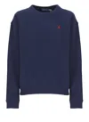 Polo Ralph Lauren Iconic Pony-embroidered Cotton Sweatshirt In Blue