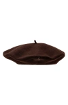 Polo Ralph Lauren Icons Wool Beret In Brown