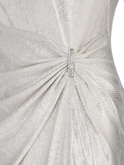 Polo Ralph Lauren Ilianne Sleeveless Evening Dress In Champagne Silver