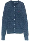 Polo Ralph Lauren Cardigan Mit Zopfmuster In Blue