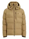 Polo Ralph Lauren Insulated Hooded Padded Jacket In Brown