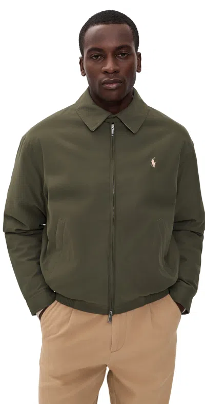Polo Ralph Lauren Insulated Windbreaker Jacket Company Olive In Green