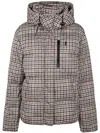 Polo Ralph Lauren Insulated Checkered Hooded Jacket In Brown