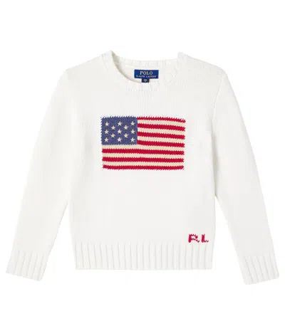 POLO RALPH LAUREN INTARSIA COTTON SWEATER