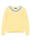 Polo Ralph Lauren Intarsia-pattern Cardigan In Yellow