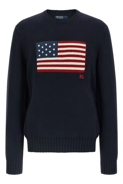 Polo Ralph Lauren Intarsia Sweater Sweaters And Cardigans Blue