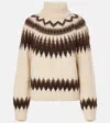 Polo Ralph Lauren Fair-isle Roll-neck Sweater In Beige