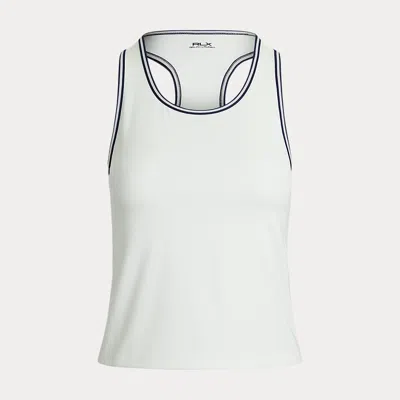 Polo Ralph Lauren Interlock Performance Tank In Ceramic White/navy Multi