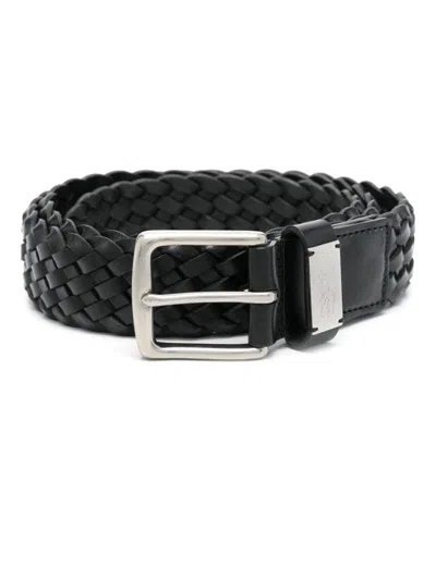 Polo Ralph Lauren Interwoven Belt In Black