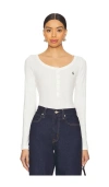 Polo Ralph Lauren Bodysuit In Egret