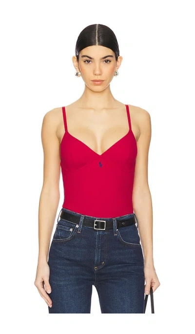 Polo Ralph Lauren Bodysuit In Red