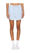 Polo Ralph Lauren Striped Cotton Boxer Short In Cabana Stripe In Wide Stripes