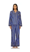 Polo Ralph Lauren Madison Pajama Set In Navy Cricket