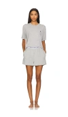 Polo Ralph Lauren Pajama Set In Heather Grey