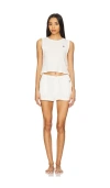 Polo Ralph Lauren Short Sleeve & Boxer Set In Egret