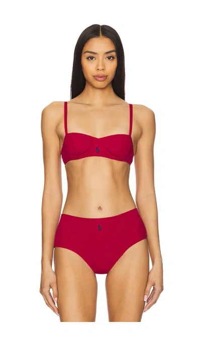 Polo Ralph Lauren Unlined Balconette In Classic Red