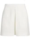 Polo Ralph Lauren Inverted-pleat Miniskirt In White