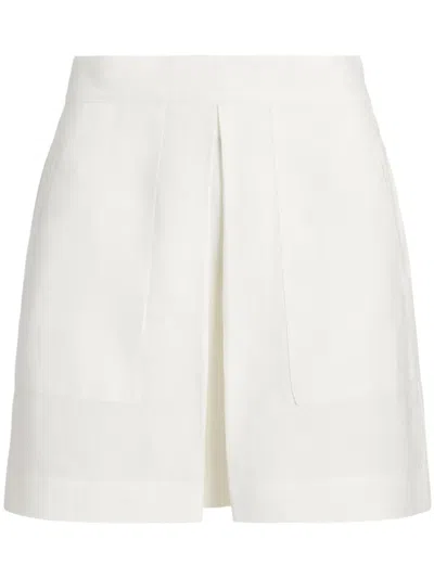 Polo Ralph Lauren Inverted-pleat Miniskirt In White