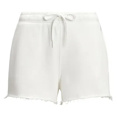 Pre-owned Polo Ralph Lauren Island Fleece Knit Standard Short 'white' | Women's Size S