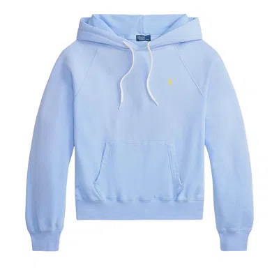 Pre-owned Polo Ralph Lauren Island Fleece Knit Sweatshirt 'baby Blue' | Women's Size M