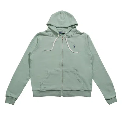 Pre-owned Polo Ralph Lauren Island Fleece Long-sleeve Sweatshirt 'essex Green' | Women's Size S