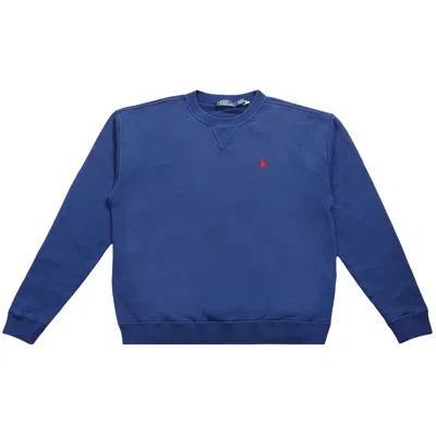 Pre-owned Polo Ralph Lauren Island Fleece Sweatshirt 'harrison Blue' | Women's Size S
