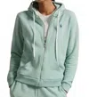 Polo Ralph Lauren Island Fleece Zip Hooded Sweatshirt In Essex Green In Green