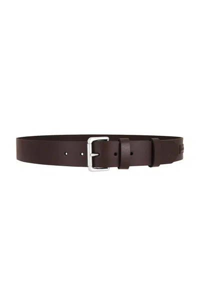 Polo Ralph Lauren Italian Saddle Leather Belt In Brown