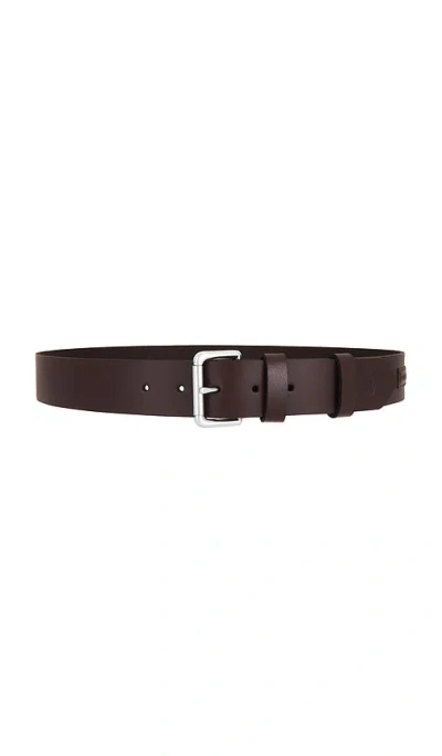 Polo Ralph Lauren Italian Saddle Leather Belt In Brown
