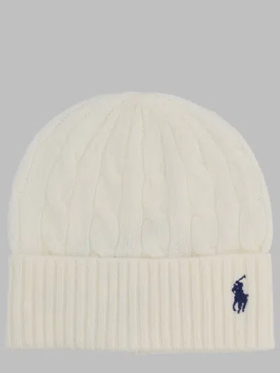 Polo Ralph Lauren Cable-knit Wool-cashmere Beanie In Neutral