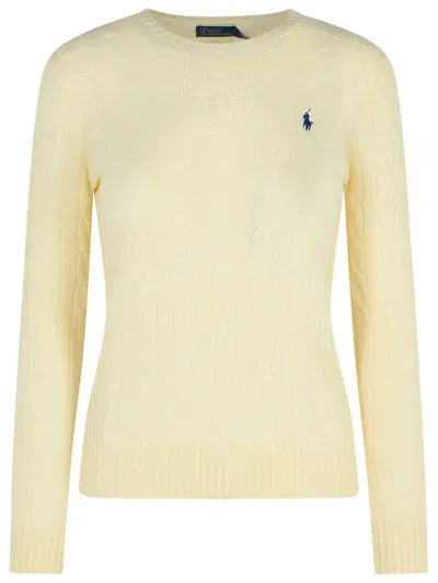 POLO RALPH LAUREN POLO RALPH LAUREN IVORY CASHMERE BLEND SWEATER