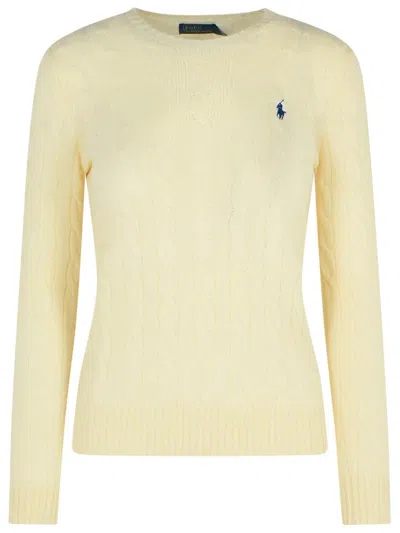 POLO RALPH LAUREN POLO RALPH LAUREN IVORY CASHMERE BLEND SWEATER