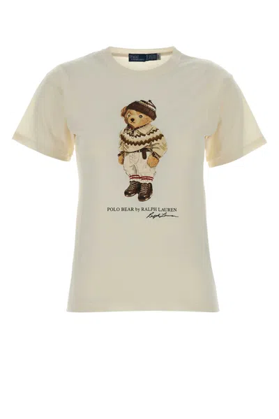 Polo Ralph Lauren Ivory Cotton T-shirt In Neutral