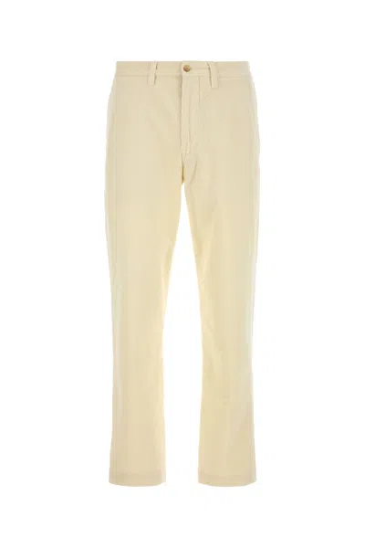 POLO RALPH LAUREN POLO RALPH LAUREN IVORY STRETCH CORDUROY PANT