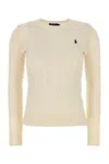 Polo Ralph Lauren Ivory Wool Blend Sweater In White
