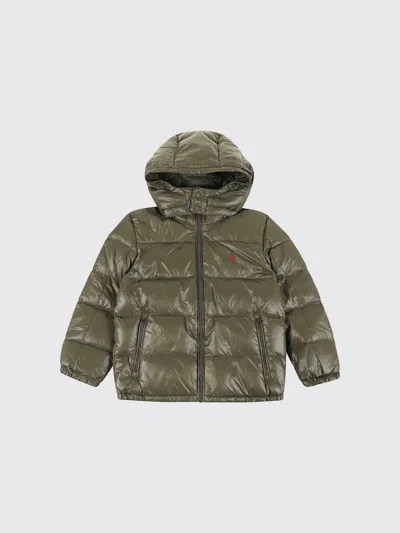 Polo Ralph Lauren Jacket Kids Color Green In Multi