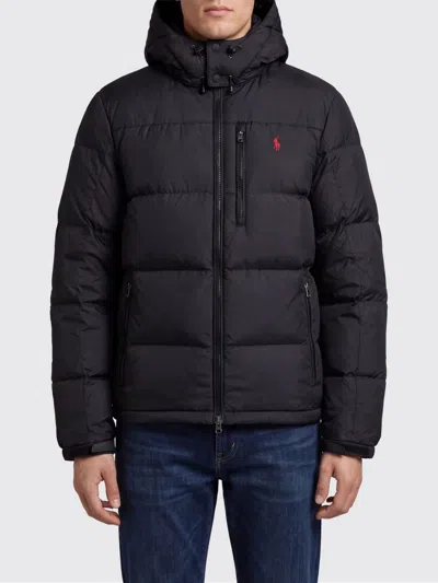 Polo Ralph Lauren Jacket Men Color Black In Blue