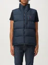 Polo Ralph Lauren Mens Annual Core Padded Regular-fit Recycled-polyester-down Gilet Polo Black In Blue