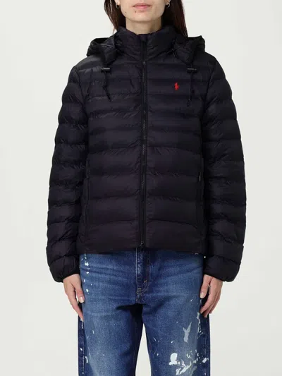 Polo Ralph Lauren Quilted Lightweight Jacket With Hood In Black