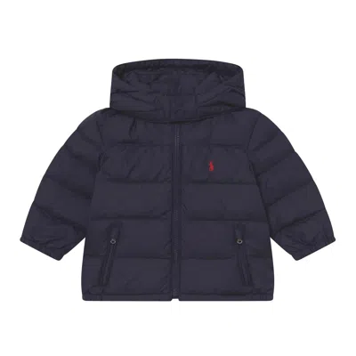 Polo Ralph Lauren Babies' Jacket With Embroidered Logo In Blu