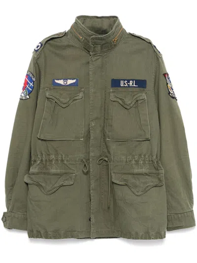 Polo Ralph Lauren The Iconic Military Jacket With Logo In Green