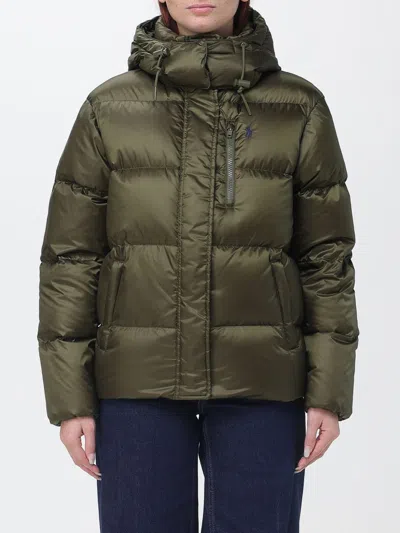 Polo Ralph Lauren Jacket Woman Color Olive In Green
